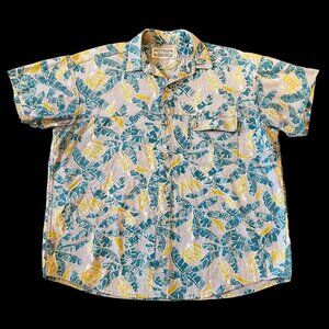 Vintage KEY WEST HAND PRINT Fashions HAWAIIAN Men's SHIRT TROPICAL XL